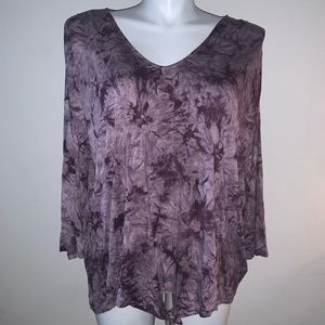 Como Blu Purple Plus blouse 2X